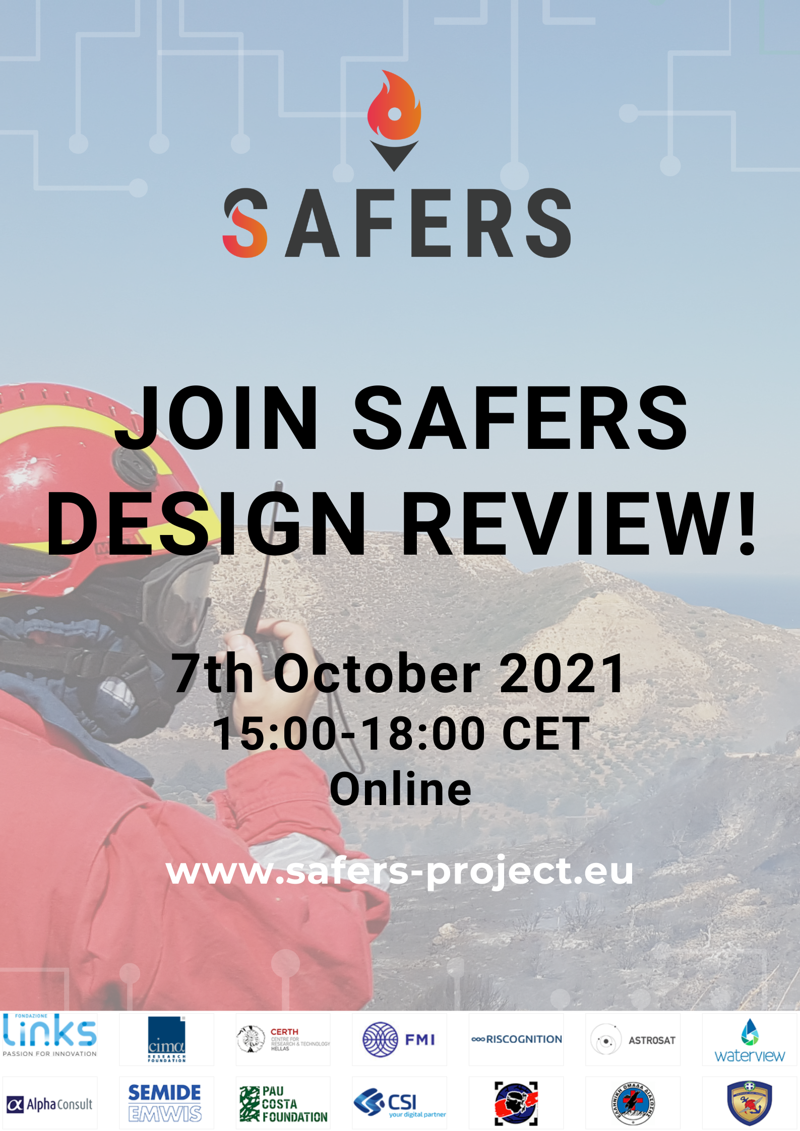 Join SAFERS Design Review on 7 October 2021!
